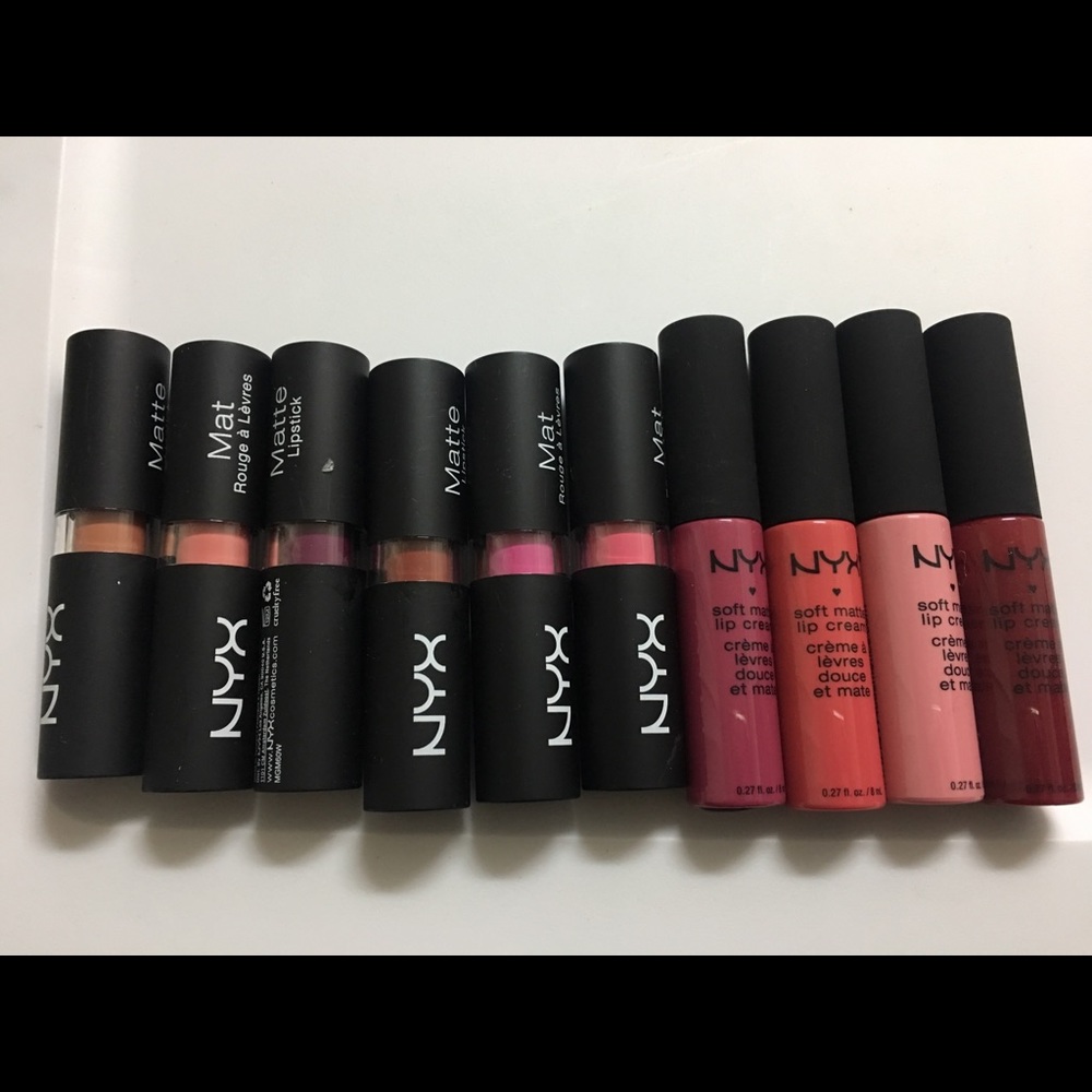 New (10) NYX Matte Lipstick/soft Lip cream